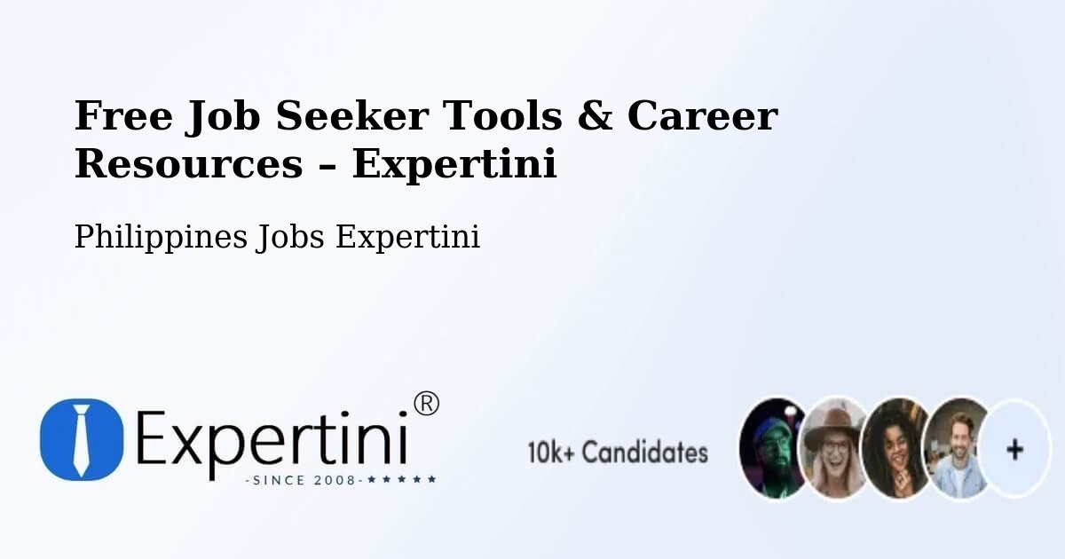 Free Job Seeker Tools & Career Resources – Padapada - Padapada, Philippines Jobs Expertini