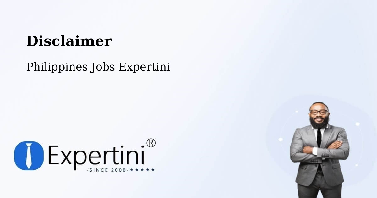 Disclaimer – Padapada - Philippines Jobs Expertini