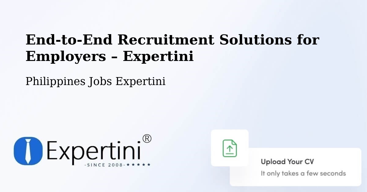 Recruitment Solutions for Employers – Padapada - Padapada, Philippines Jobs Expertini